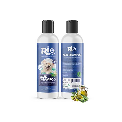 mud shampoo with olive oil 500 ml شامبو الطين بزيت الزيتون - الصورة 1